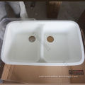 Composite Acrylic Resin Kitchen Sink Two Holes Solid Surface Sinks With Customised